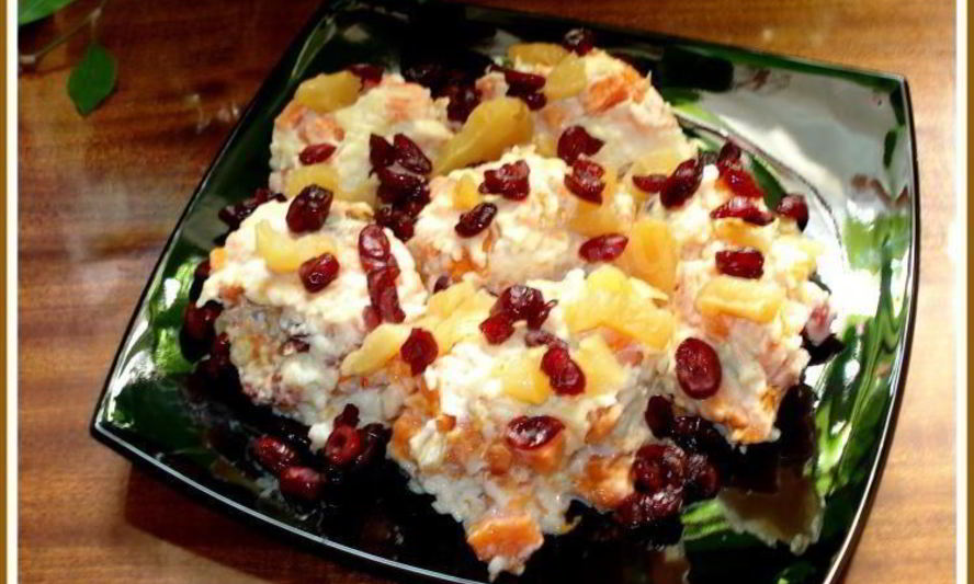 Рецепт каши тыквенной с вялеными фруктами