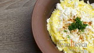 Кукурузная каша на сметане и сливках