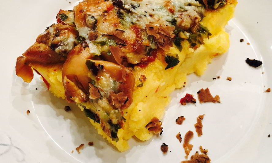 Рецепт поленты с белыми грибами