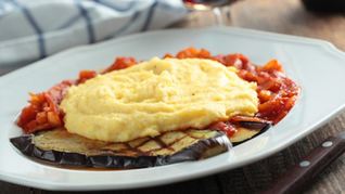 Полента с овощами