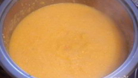 тыквенно-кукурузная каша на молоке