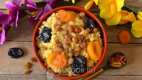 кутья из пшена с сухофруктами
