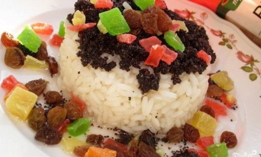 Рецепт кутьи с рисом и изюмом
