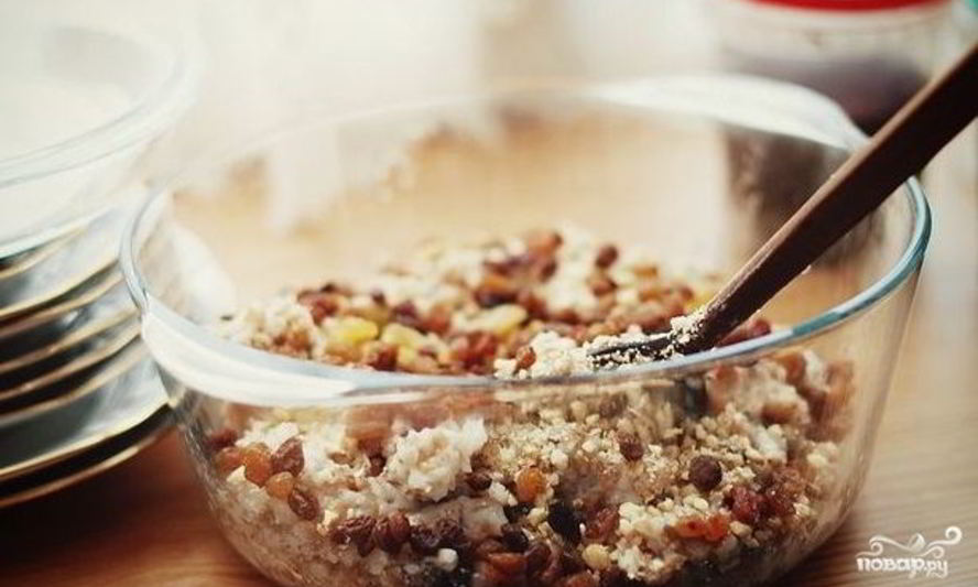 Рецепт кутьи с яблоками