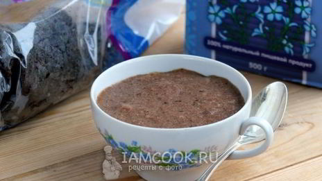 льняная каша с черносливом