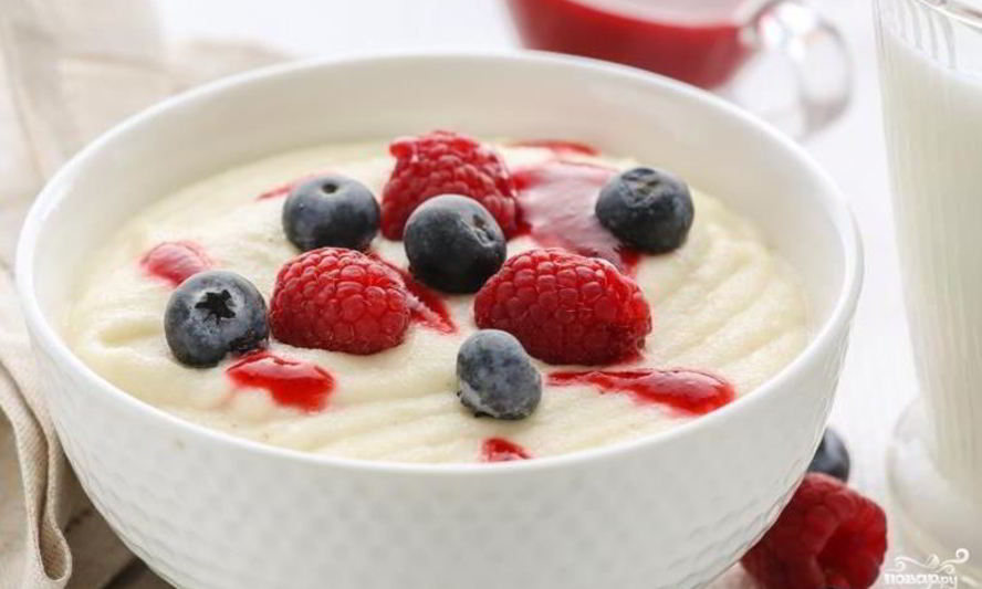 Рецепт манной каши без комочков