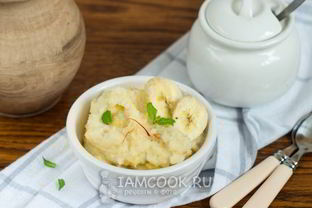 Манная каша с бананом