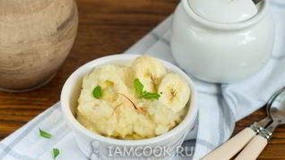 Манная каша с бананом