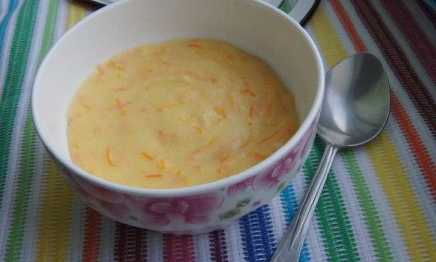 Рецепт манной каши с морковью