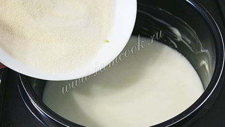 манная каша в мультиварке