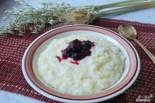 Молочная каша из риса и пшена