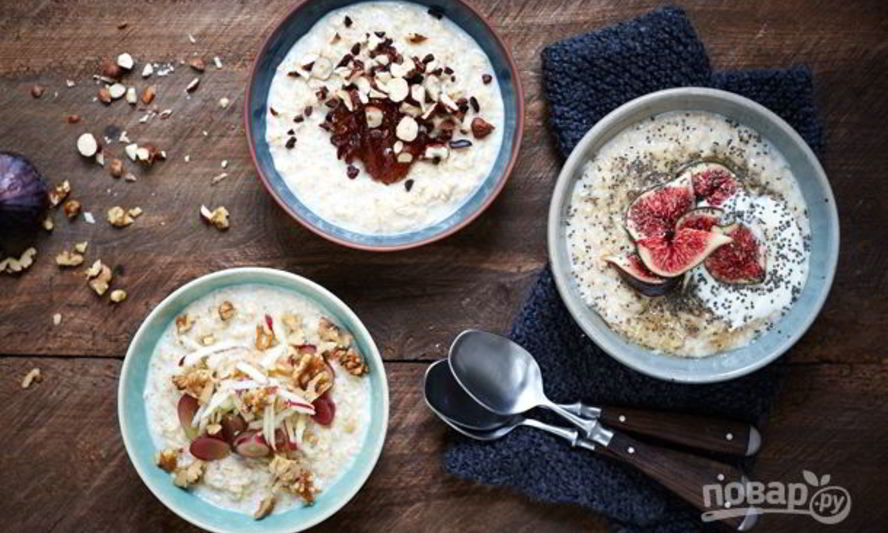 Рецепт овсяной каши на молоке и воде