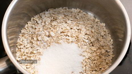 овсяная каша с черникой