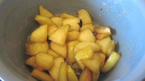 овсяная каша с карамельными яблоками