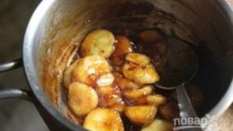 овсяная каша с карамелью и бананом