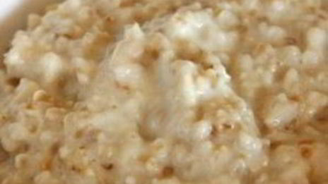 овсяная каша с жареными яблоками