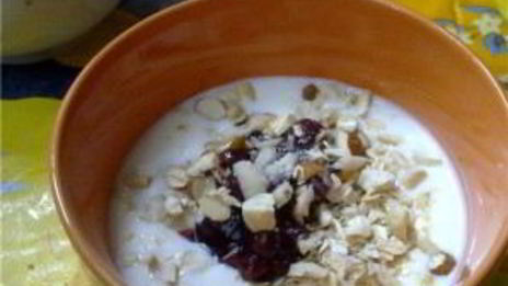 овсянка с кефиром на завтрак