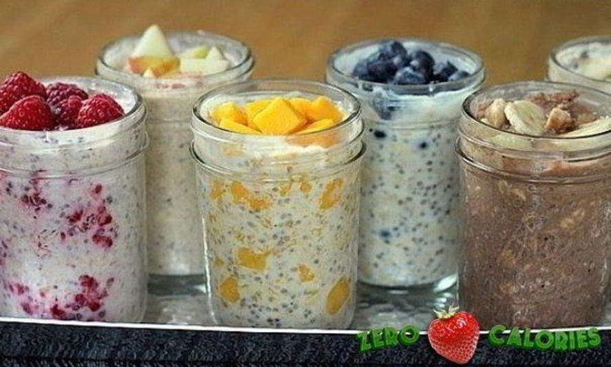 Рецепт овсянки в банке с бананом и какао