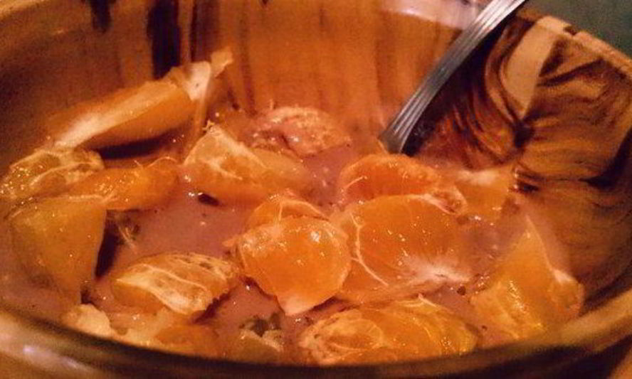 Рецепт шоколадной овсянки с фруктами