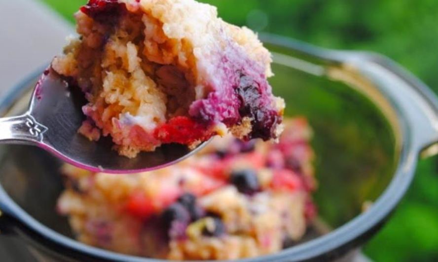 Рецепт запеченной овсянки с ягодами