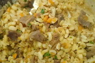 Перловая каша с говядиной