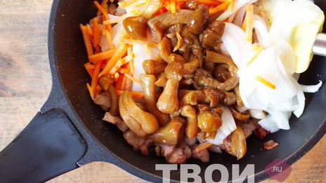 перловка с грибами