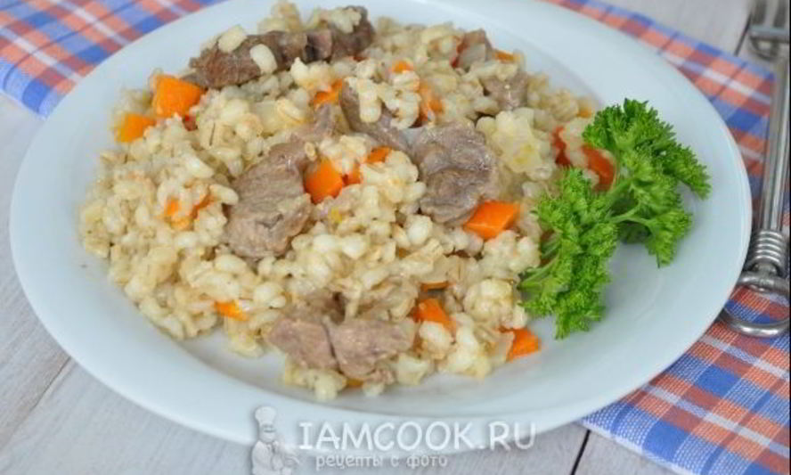 Рецепт перловки с мясом в мультиварке
