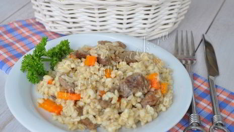 перловка с мясом в мультиварке