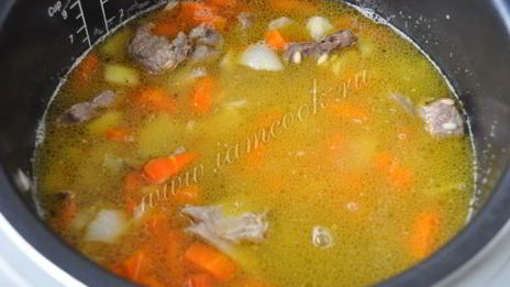 перловка с мясом в мультиварке