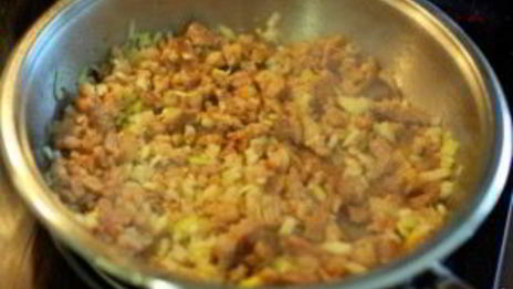 перловка с соусом