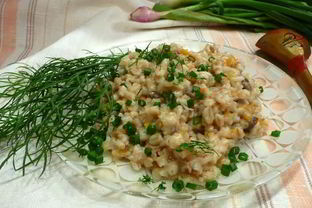 Перловка с тушенкой в мультиварке