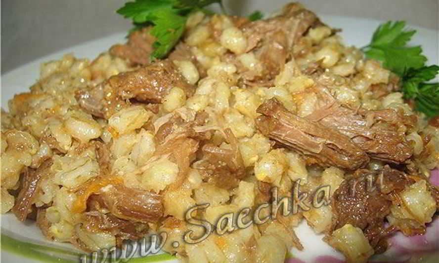 Рецепт перловки с тушенкой