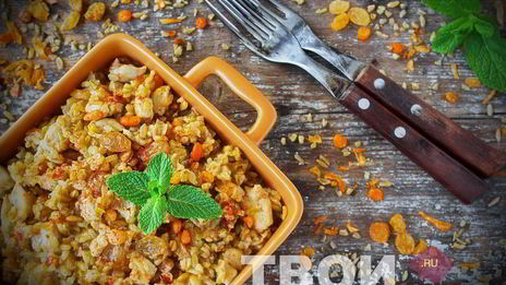 пшеничная каша с мясом