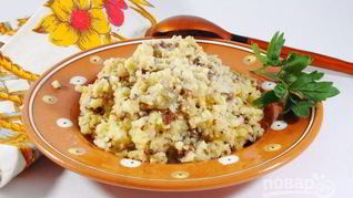 Пшенная каша с мясом