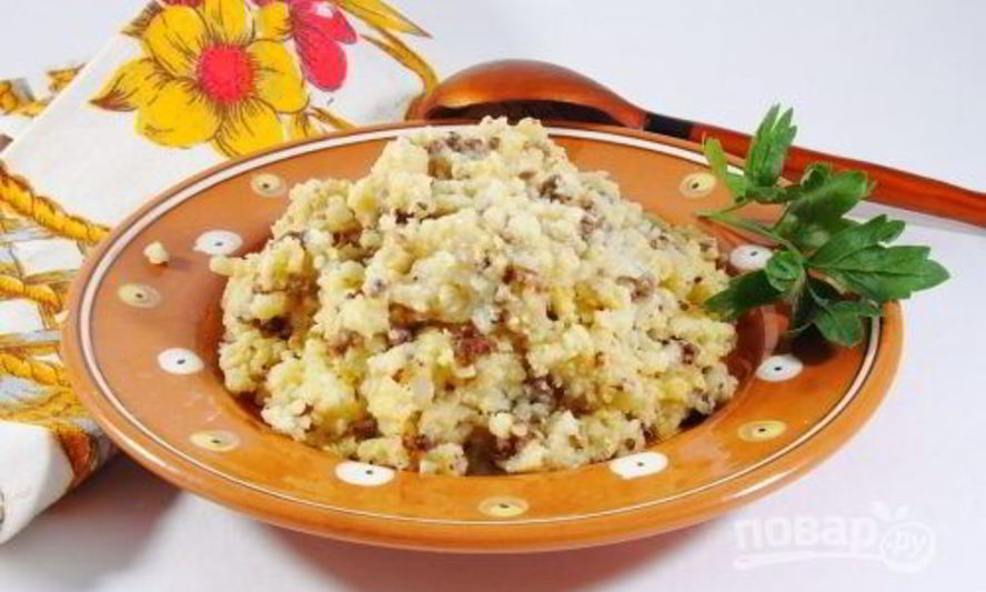 Рецепт пшенной каши с мясом