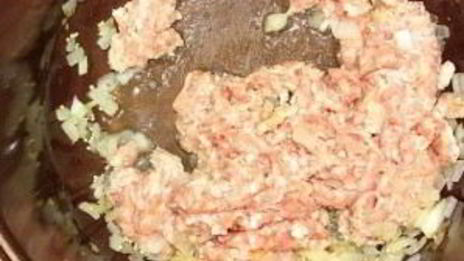 пшенная каша с мясом