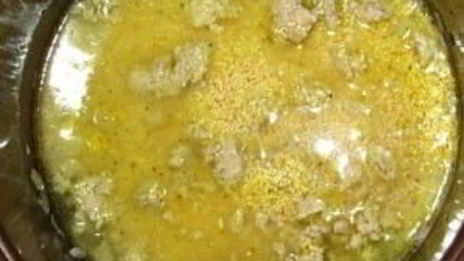 пшенная каша с мясом