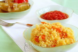 Пшенная каша с тыквой на воде