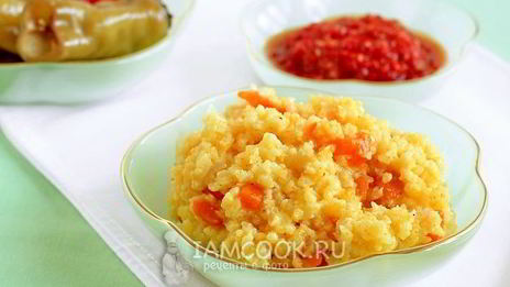 пшенная каша с тыквой на воде