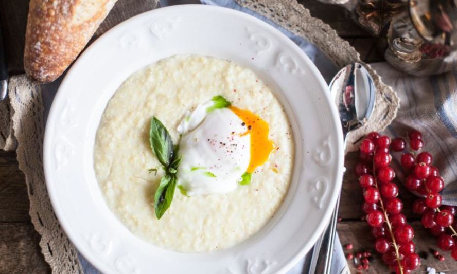Рецепт пшенной каши с яйцом пашот