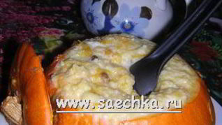 Пшенная каша в тыкве