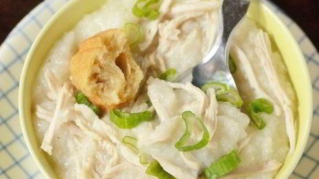 китайская рисовая каша с курицей