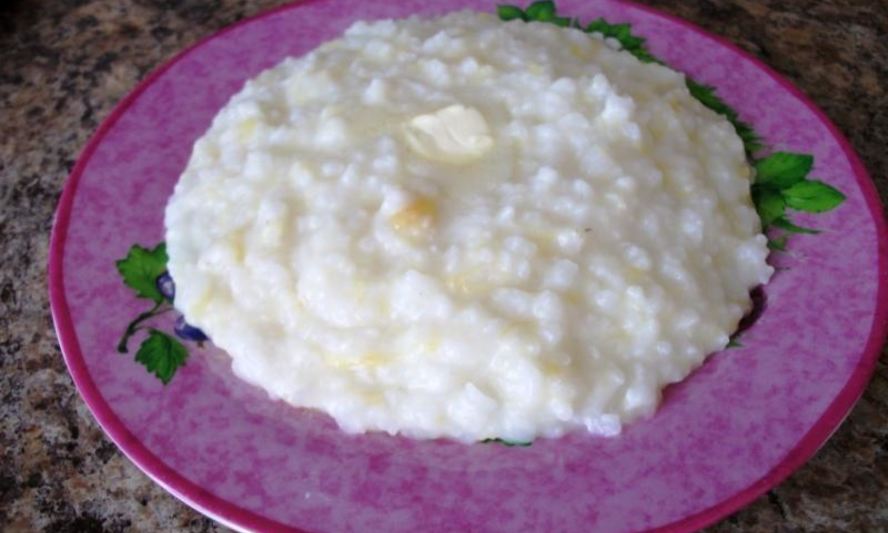 Рецепт молочной рисовой каши с тыквой на молоке