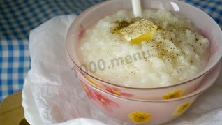 Рисовая каша на воде с топленым маслом