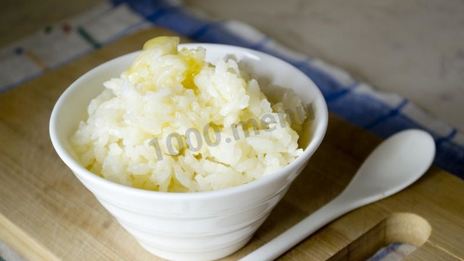 рисовая каша на воде с топленым маслом
