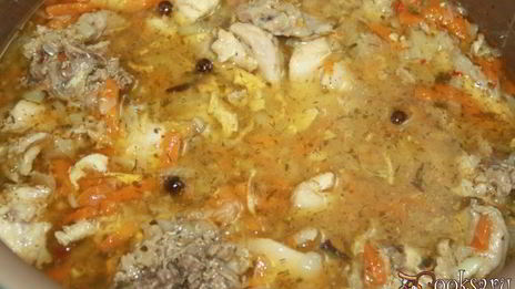 рисовая каша с домашней курицей в мультиварке