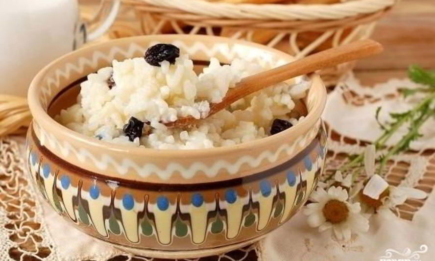 Рецепт рисовой каши с изюмом