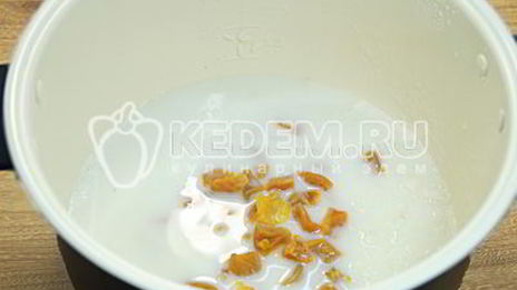 рисовая каша с курагой в мультиварке