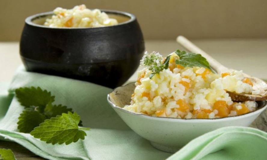 Рецепт рисовой каши с тыквой и яблоком