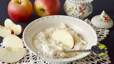 рисовая каша с яблоками